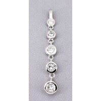 Necklace – 12 PCS Pendant - 925 Sterling Silver w/ CZ - Journey Collection - PT-PPT8593CL